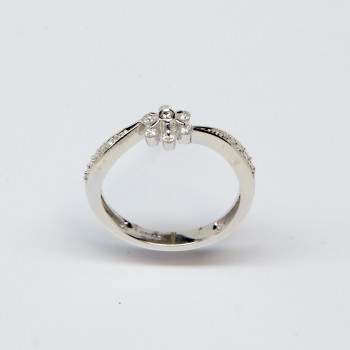 9ct White Gold Diamond Ring